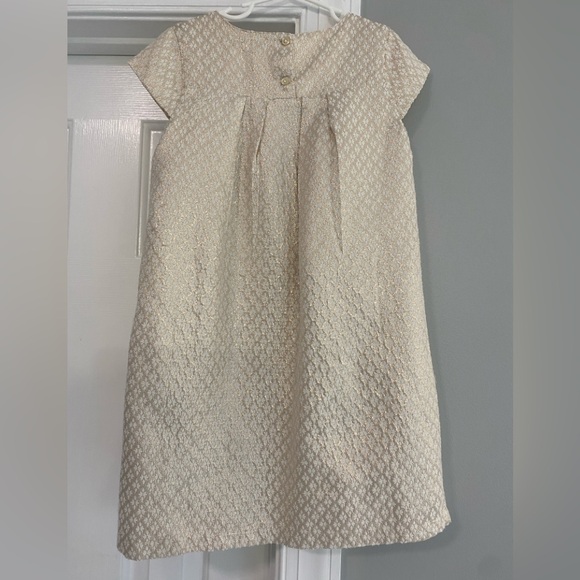 GAP Kids Gold/White Shift Dress - size M - Picture 2 of 4